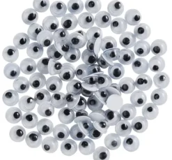 VBS Wackelaugen zum Aufkleben "Rund", 4 mm, 100 Stück