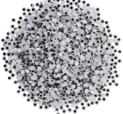 VBS Wackelaugen zum Aufkleben "Rund", 6 mm, 3.000 Stück