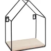 VBS Wandregal "Haus", Metall / Holz
