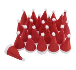 VBS Weihnachtsmützen für 5 cm Kopfdurchmesser, 24 Stück