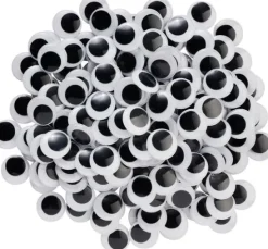 VBS XXL Wackelaugen zum Aufkleben "Rund", 30 mm, 200 Stück