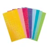 Verzierwachsplatten "Glimmer bunt"