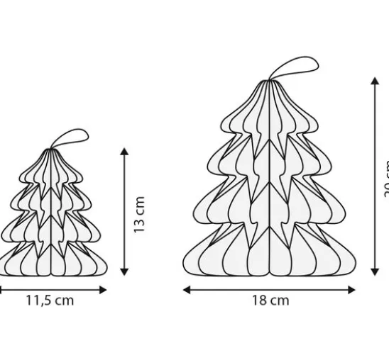 Waben-Tannenbaum-Set