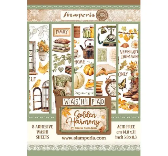 Washi Pad "Golden Harmony"