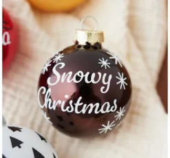 Weihnachtskugeln aus Glas, Ø 6cm