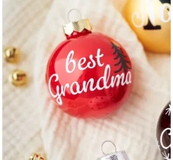 Weihnachtskugeln aus Glas, Ø 6cm