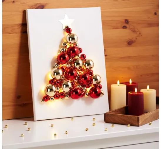 Weihnachtskugeln aus Kunststoff, 24 Stück