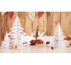 Winterliche Papierszenerie 